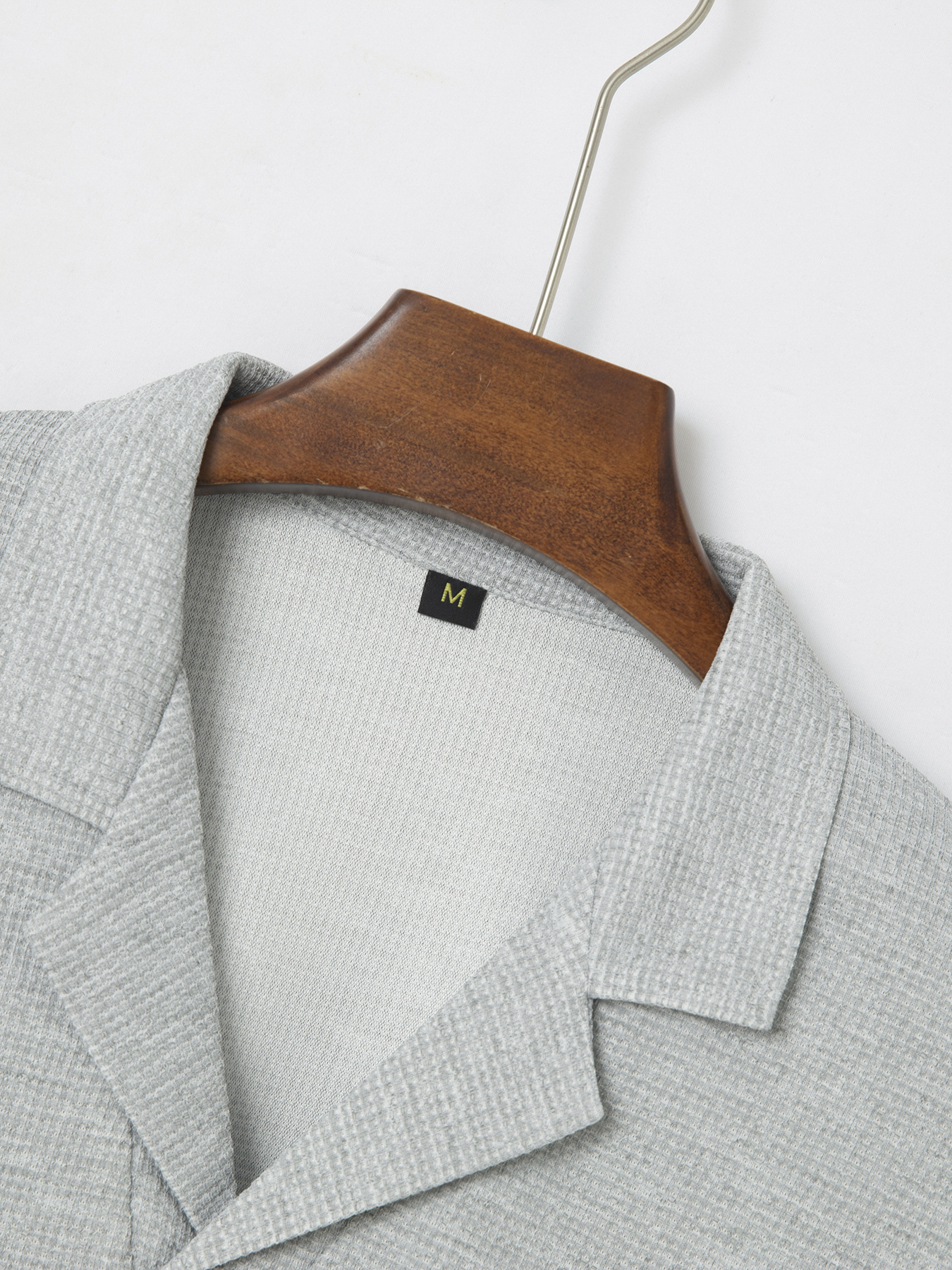 Polo a manica lunga da uomo in maglia a nido d'ape business_voghion.com