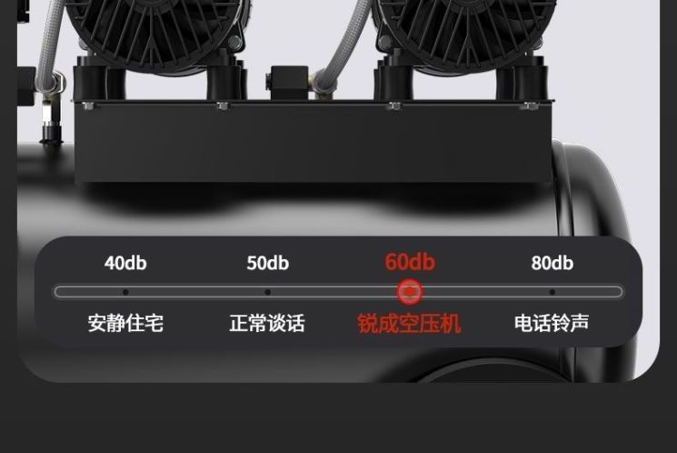 Ruicheng Air Pump Air Compressor Small Air Compressor Oil-Free Silent 220V Woodworking Spray Paint Air Pump