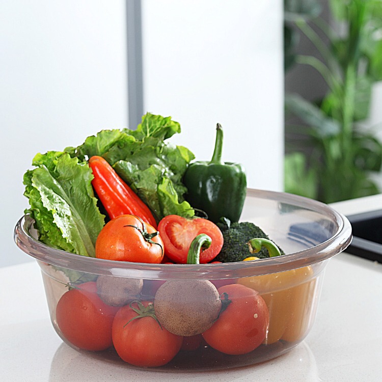 【メーカースポット】透明洗面器家庭用野菜洗浄学生寮洗面器大トランペット乳児洗浄pp洗面器|undefined