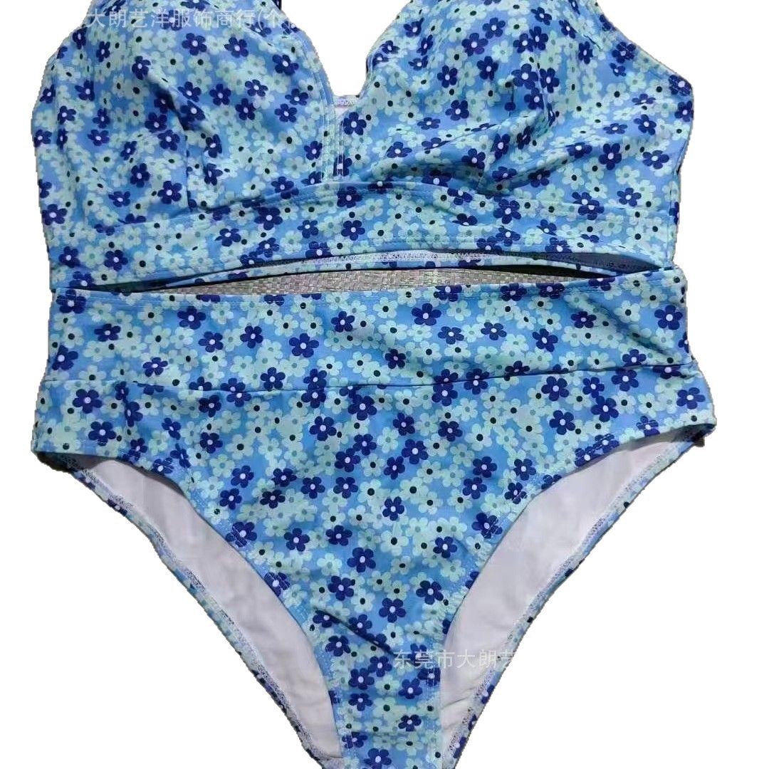 SHEIN comercio exterior transfronterizo trajes de baño divididos europeos y estadounidenses trajes de baño de gran tamaño de mujer miscelánea mezcla al por mayor productos finales