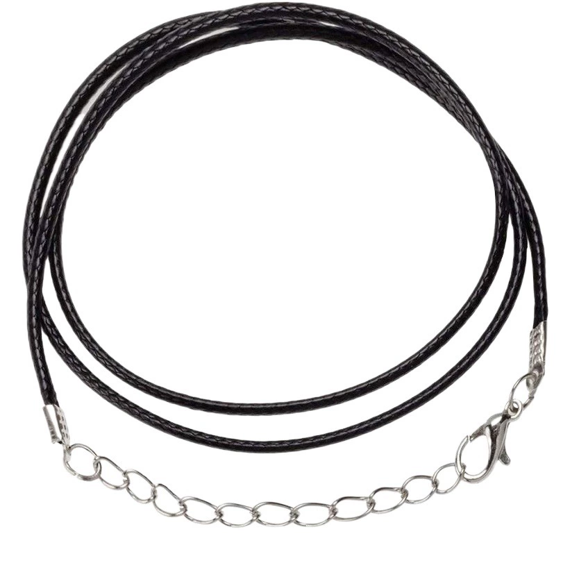 Zambie ювелирные изделия DIY ювелирные аксессуары Южная Корея Воск Веревка ожерелье веревка ручной работы черная кожаная веревка кулон веревка производители оптом