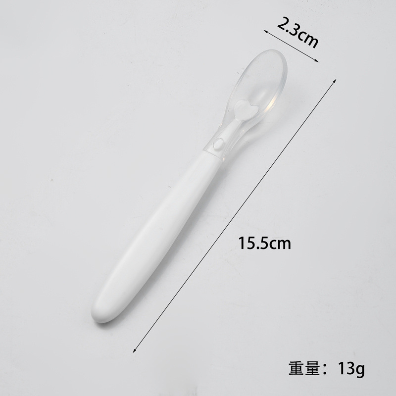 刮泥勺婴儿挖果勺宝宝辅食硅胶软勺水果幼儿喂饭双头刮水果泥勺子|undefined