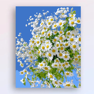Treasure Bay Digital Oil Painting Decompression DIY Coloring High-End 2024 New Handmade Tulip Oil Painting Decorative Painting