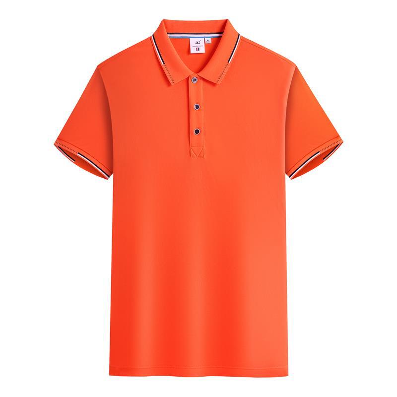 Solid summer Short sleeved Korean Edition orange half sleeve Fit business affairs Lapel leisure time polo Sweater
