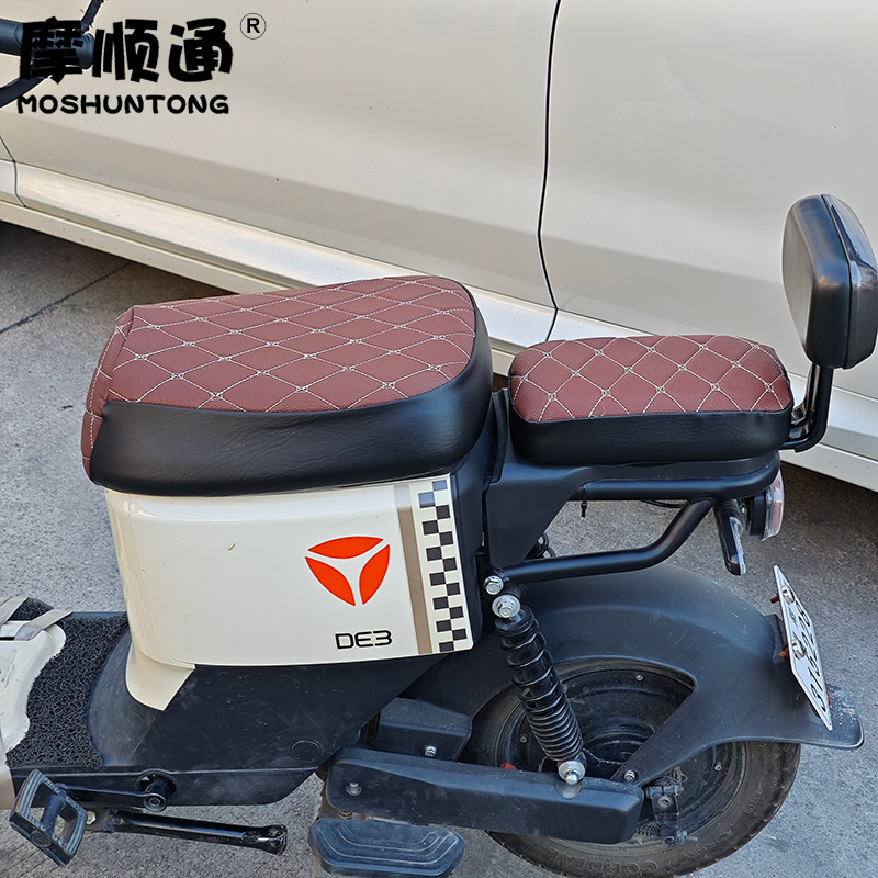 New National Standard Electric Vehicle Seat Cover, Warm and Sun-Protective, Suitable for Yadea, Aima, Tailing, Shenyuan, Xinri Electric Vehicles