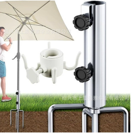 Трансграничный хит продаж, новый четырехногий съемный заземляющий штекер, зонтик для рыбалки, зонтик для уличного зонта, якорь для тяжелых условий эксплуатации, держатель для зонта с песочным якорем