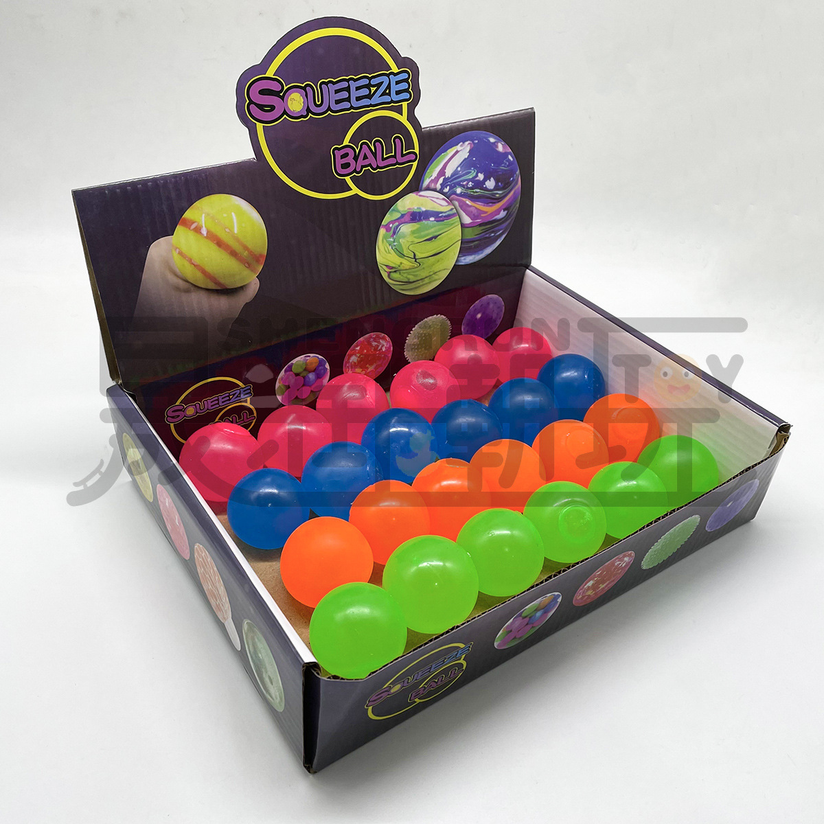 Transfronterizo jarabe de malta bola de descompresión malta azúcar pizca música puesto de juguete