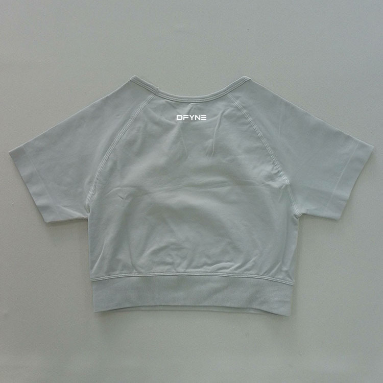 DFYNE Quick Drying Yoga Top For Sports Fitness Slimming Short-Sleeved Moisture Wicking Top_desvips.com