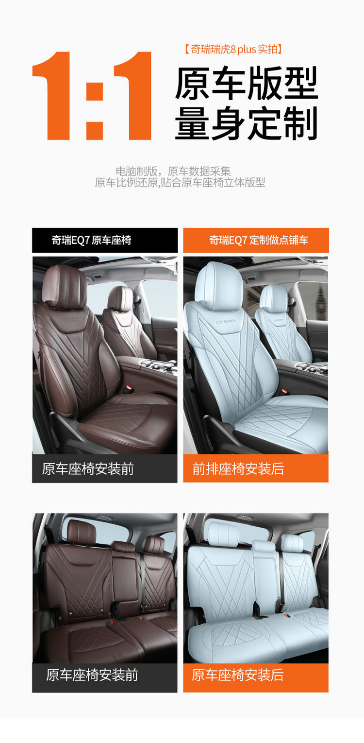 Chery Shuxiangjia Eq7 Seat Cover, All-Inclusive Special Seat Cover, Car Seat Cushion, Suitable for All Seasons, Seat Cushion Decoration Accessories