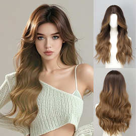 跨境长卷发欧美款仿真发全头套减龄慵懒蛋蛋卷蓬松自然整顶发套