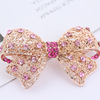 Hair accessory, retro hairgrip with bow, hairpins, Korean style, wholesale