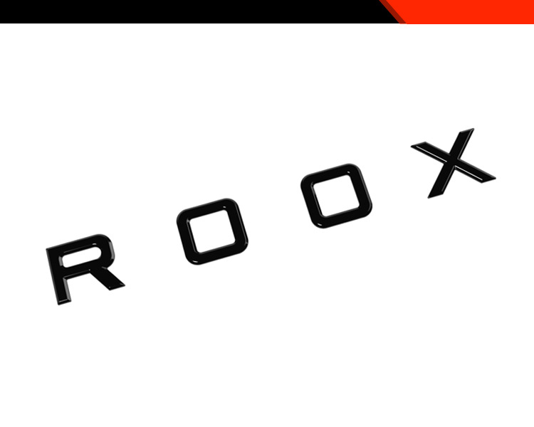 Suitable for Nissan 25 Roox Rear Trunk Car Logo Letter Decorative Stickers Car Accessories Tailgate Car Logo