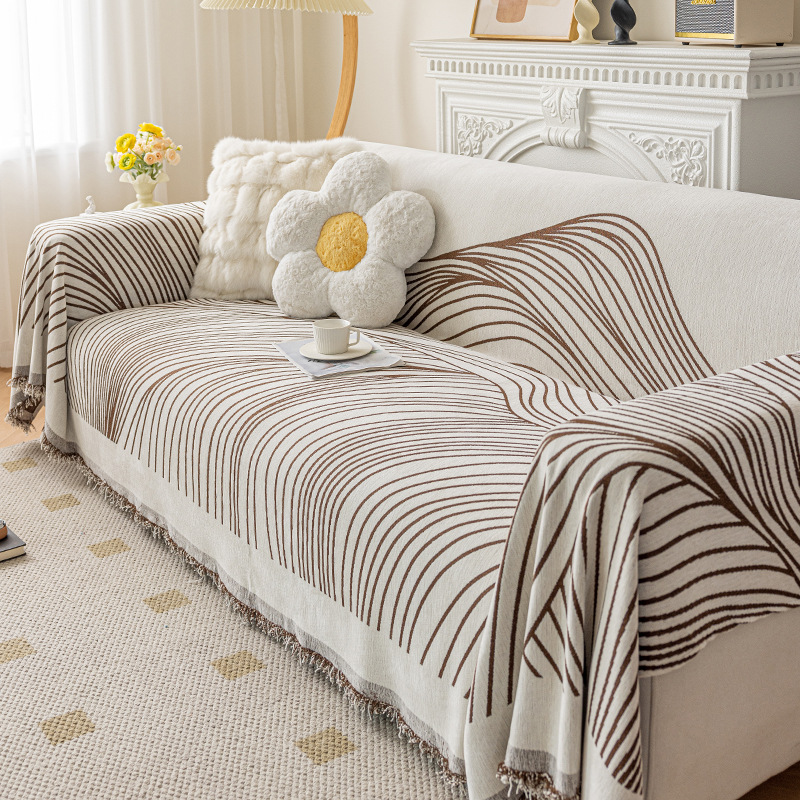 Shernier toallas de sofá cuatro estaciones de mármol universal manta de sofá doble cara gruesa toallas de sofá antideslizante