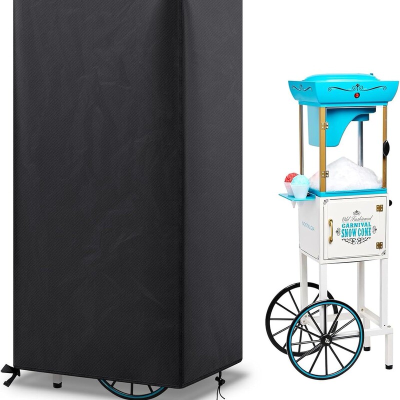 New Commercial Ice Shaver Cover 20X 14x48inch Heavy Duty Waterproof Outdoor Snow Cone Cart Cover Uv Protection