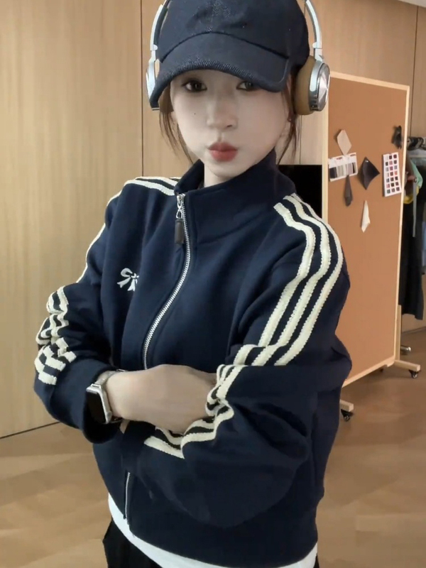 短款棒球服外套女2025秋季新款小个子休闲百搭夹克开衫上衣潮|undefined
