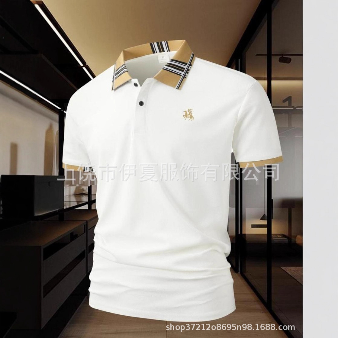 伊夏服饰-专供外贸跨境直销-什么颜色图案都能做 polo专定