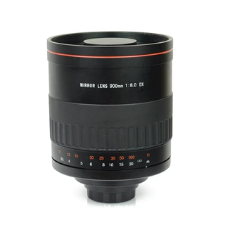 900mm F8.0 折返镜头 远摄长焦镜头 甜甜圈反射式镜头 单反 微单