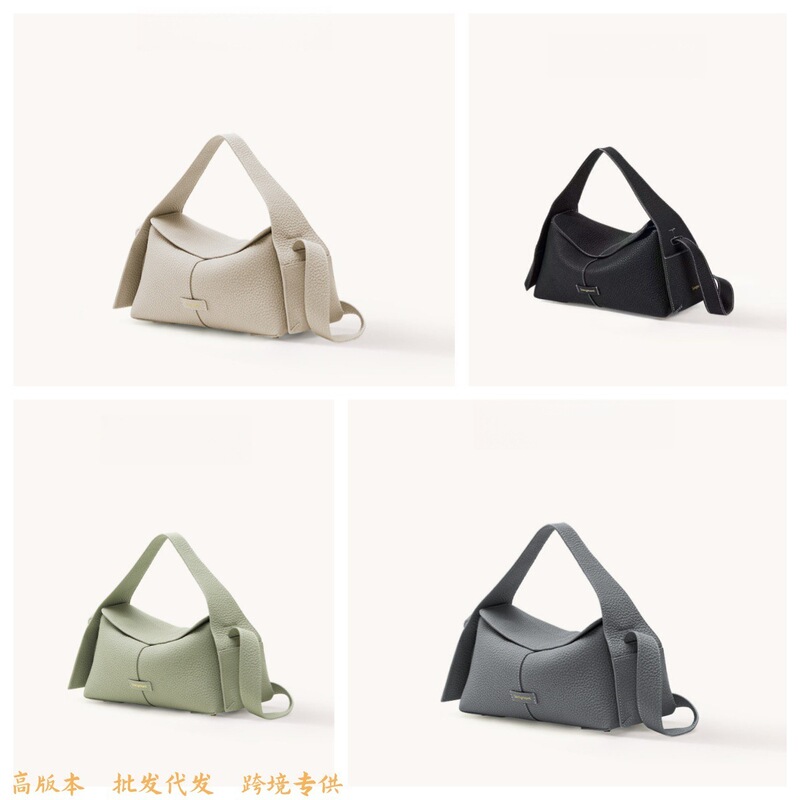 Songshan Xiaoxiao Large Top-Layer Cowhide Leather Eaves Bag Niche Commuter Handbag Shoulder Hobo Bag Crossbody Bag for Women Songshan Xiaoxiao Large Top-Layer Cowhide Leather Eaves Bag Niche Commuter Handbag Shoulder Hobo Bag Crossbody Bag for Women