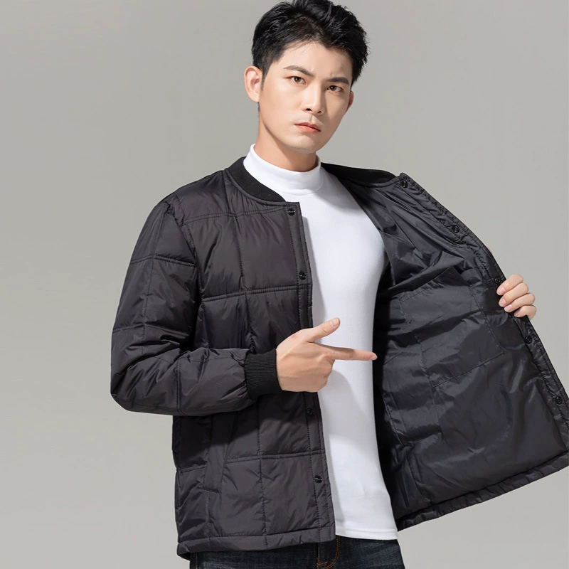 Зимняя мужская одежда из пухового шелка