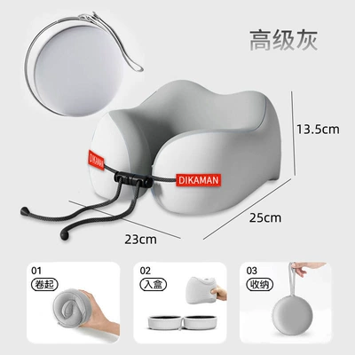 Headrest | Airplane Portable Sleeping Pillow - high-grade-gray-storage-box