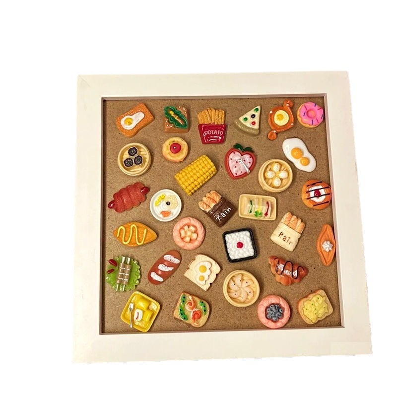 Simulación de alimentos y Juegos Accesorios de resina bricolaje mezclado al por mayor crema pegamento caja del teléfono refrigerador etiqueta material de alimentos y jugar cerveza