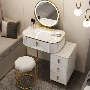 Light Luxury Dressing Table Storage Cabinet Integrated Bedroom Modern Simple Small Apartment Normcore Popular Ins Style Makeup Table