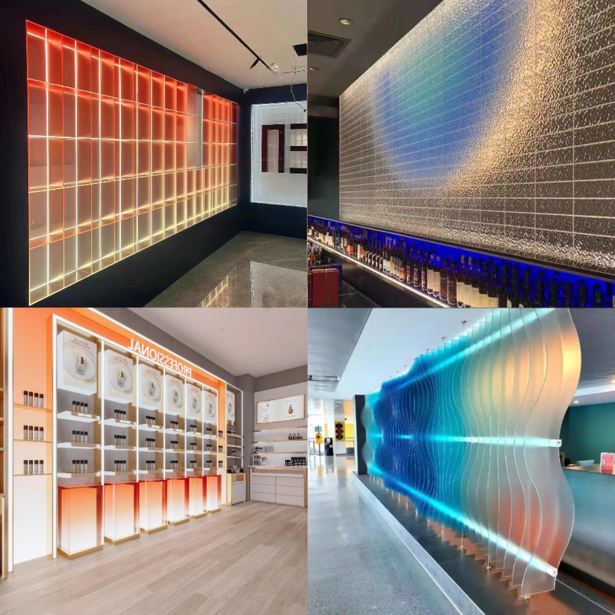 渐变色亚克力板条纹石头纹长虹有机玻璃炫彩平面板uv印刷装饰