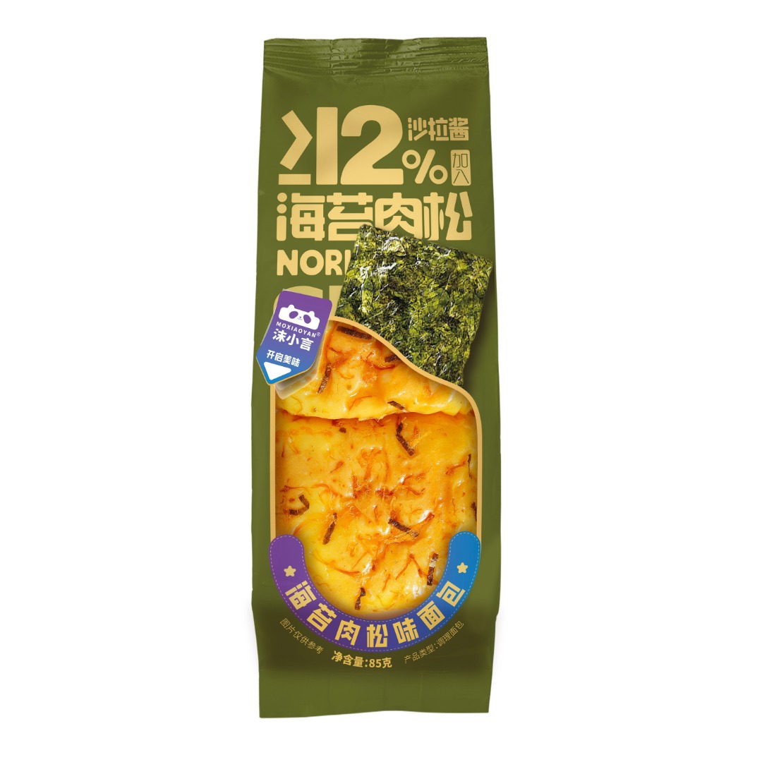 목샤오옌 해초와 고기 치실 맛 빵 85g