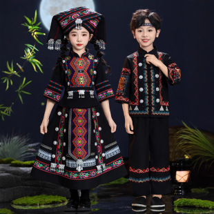 March 3 Minority Costume Children Miao Zhuang 56 Nationalities Tujia Performing Yi Bai Xizang