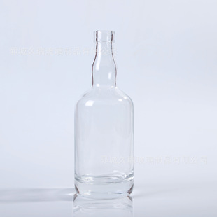 Factory in stock | glass empty bottle crystal white glass empty bottle beverage wine empty bottle wholesale transparent glass light bottle