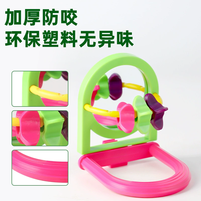 Питомец Parrot Toys Продукты КУСАТЬ Удовольствие Зеркало Подставка Роза Пионы Вуаньфэн Цзе Die Клетка для птиц Игровой коробка для пищи птица?