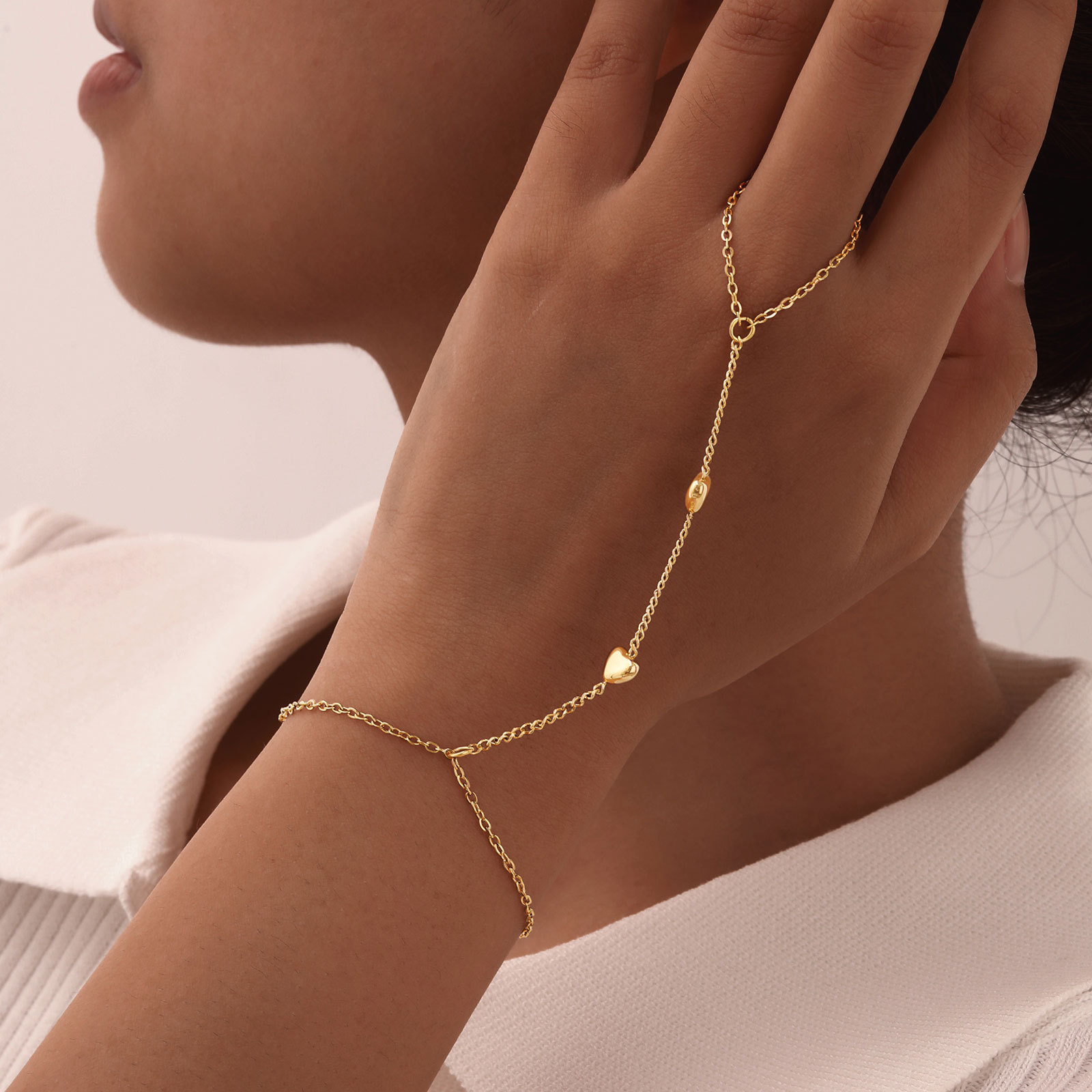 6g Weight Artificial Pearls Inlay Material Bracelets Classification 304 Stainless Steel Chain Material cable chain Chain Type Daily Occasion 304 Stainless Steel Material Geometric Pattern All Seasons Season Women's Gender Plating Design IG Style Style IG Style Geometric 304 Stainless Steel Artificial Pearls Cable Chain Bracelets In Bulk 20