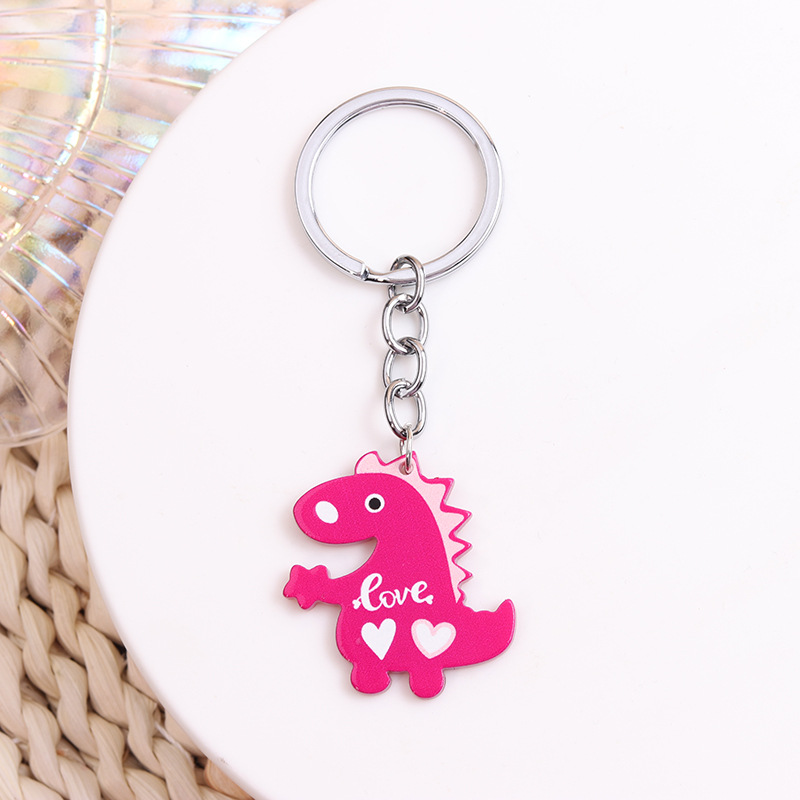 Simple Style Solid Color Stainless Steel Printing Keychain display picture 6