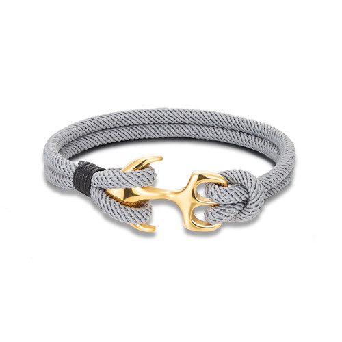 Color Block Pattern Hip-Hop Retro Color Block Polyester Titanium Steel Men's Bangle Men Cord & Leather Bracelets