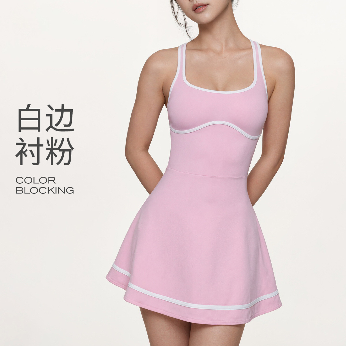 2026 Amazon New Sports Yoga Clothing Jumpsuit European and American Contrasting Color All-In-One Yoga Suit Fitness Clothing for Women