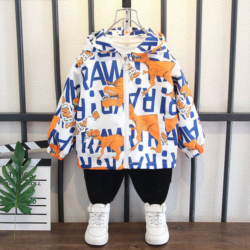 Children's Spring and Autumn Jackets 2024 New Boys 6 Baby Jackets Hooded Casual Windbreaker 8 Jackets 10 Korean