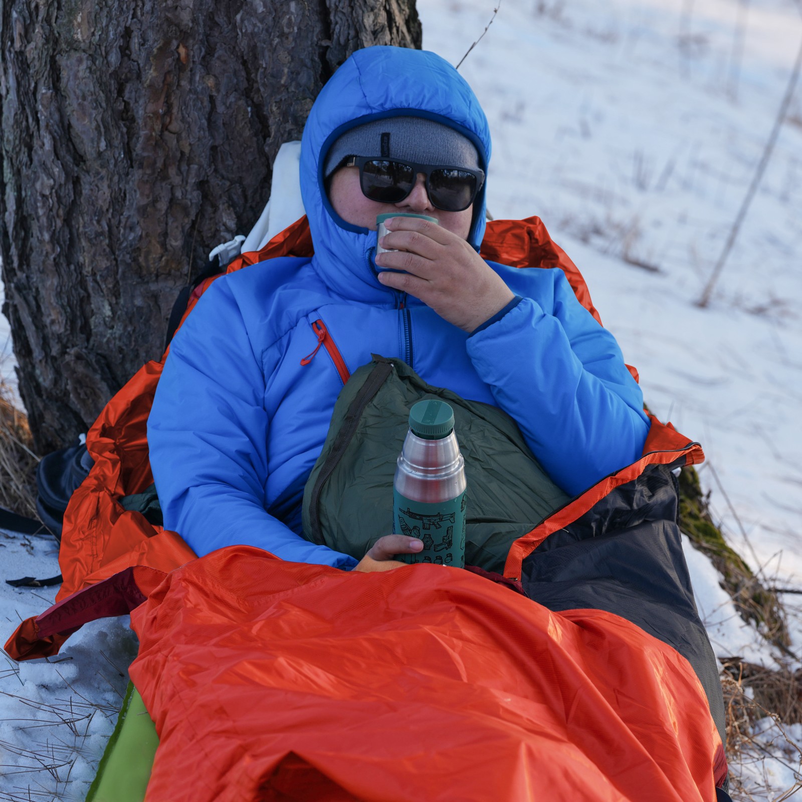 Subito Moisture-Proof Camping Sleeping Bag Cover Outdoor Camping Dirt-Proof and Water-Repellent Sleeping Bag Cover Bivy Bag