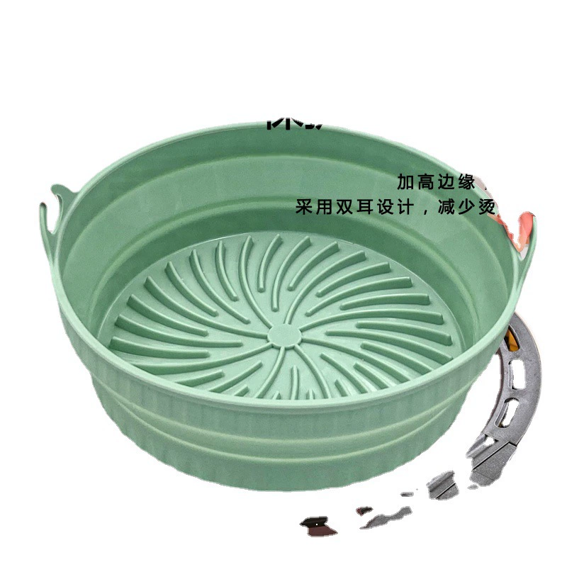 collapsible Silicone Food Basket, Multi-Shape Air-Fryer & Steaming Mat, Heat-Resistant Non-stick