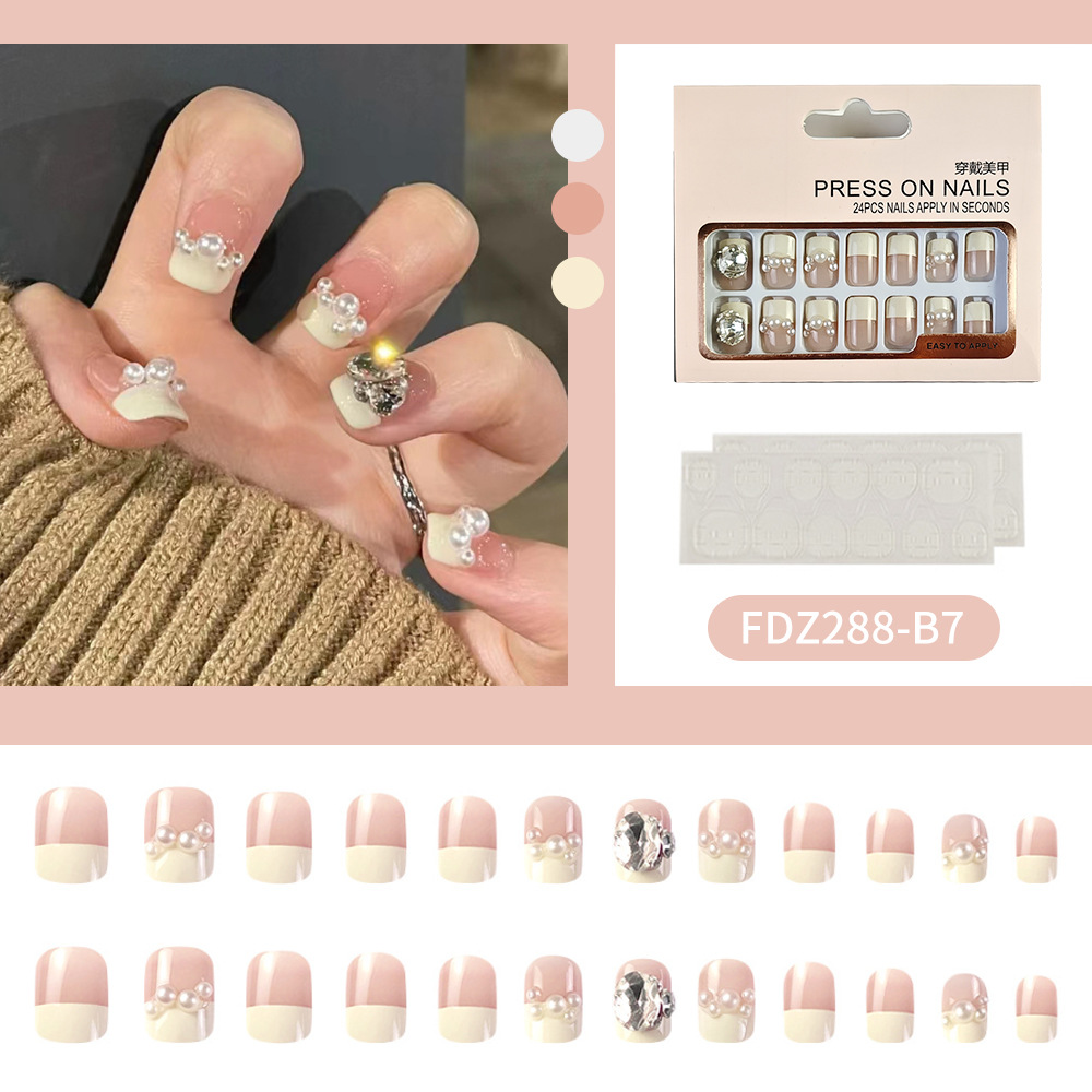 Embalaje de características más vendidas personalizado para usar uñas para dibujar dibujos de diseño de uñas parches de uñas falsas desmontables
