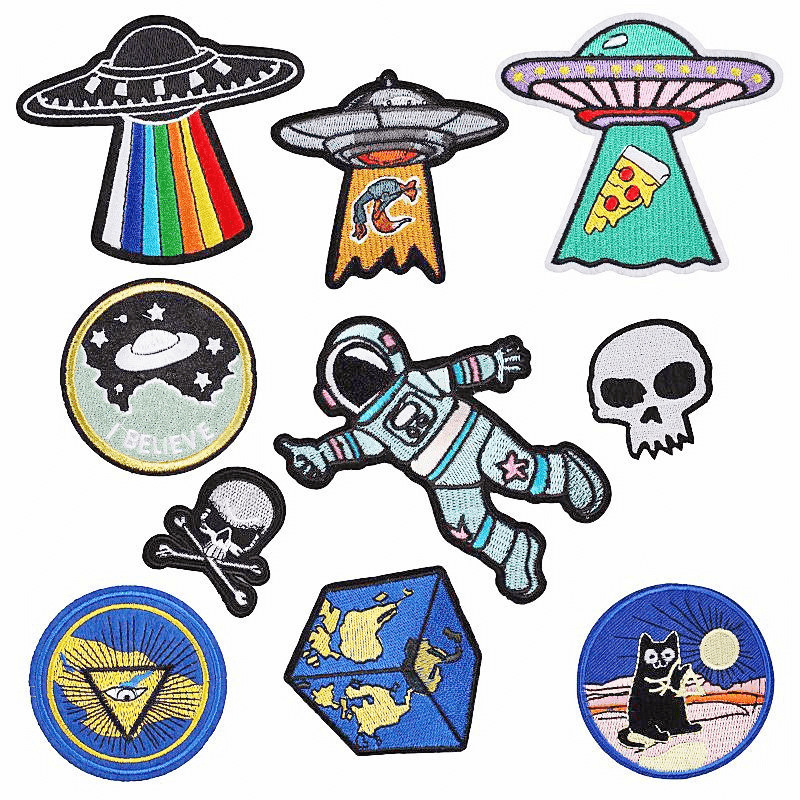 embroidery cloth sticker clothing bag shoes Patches sticker embroidery label ironing sticker