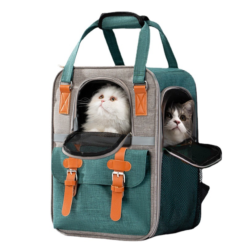 Gato bolsa portátil de gran capacidad para mascotas mochila gato bolsa de perro mochila gato mochila bolsa de baño