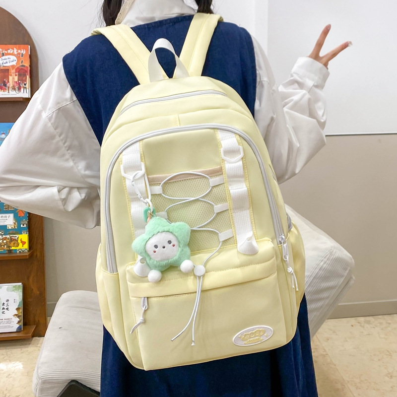Mochila escolar niña coreana escuela secundaria japonesa mochila simple moda escuela primaria mochila de gran capacidad estudiantes de secundaria ins