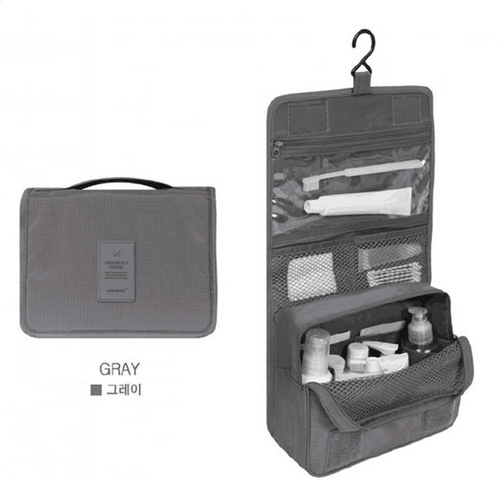 Portable travel storage shower kit travel makeup bag hanging hook shower kit storage bag men's wash bag