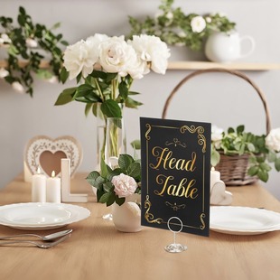 Cross Border Wedding Table Digital Card Birthday Table Decoration Birthday Dinner Decoration Card Party Table Digital Card