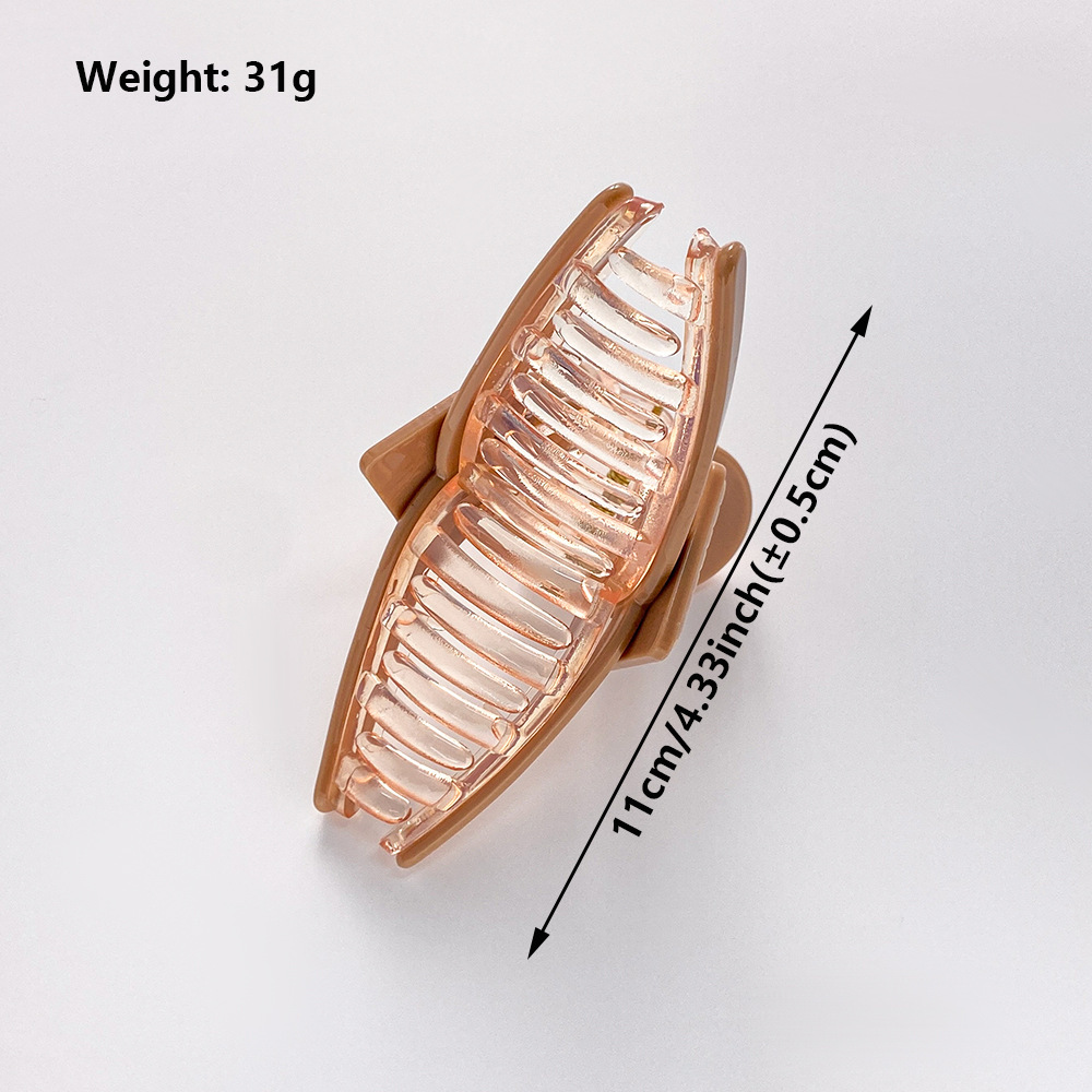 Unisex 11cm large shark clip Triangle clip letter hair clip fashion hair clip back head disc hair clip_voghion.com