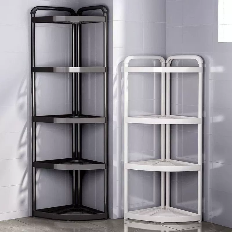 Полка для хранения в ванной комнате, туалет, ванная комната, полка для хранения без перфорации, напольная треугольная полка для ванной комнаты