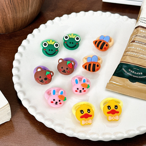 Baby hair accessories, infant headband for little girls, high elasticity hair tie that does not harm hair, cute thumb hair clip