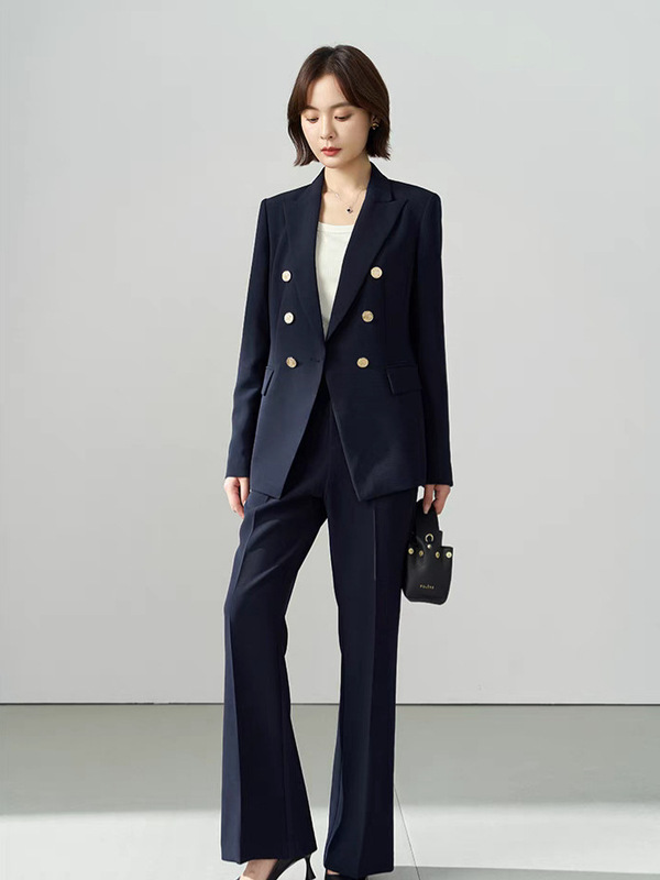职业装西装外套秋冬女士职业西服套装通勤教资公务员面试穿搭正装|undefined