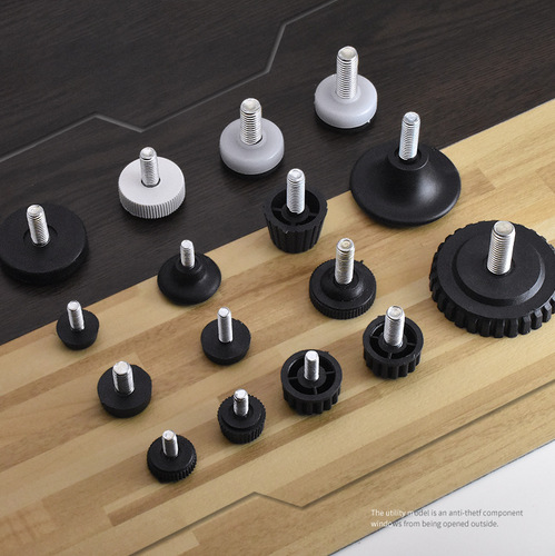 Adjustable feet, heightening, adjustable feet, furniture, plastic foot pads, screws, adjustable feet, sofa cabinet feet, cup hardware