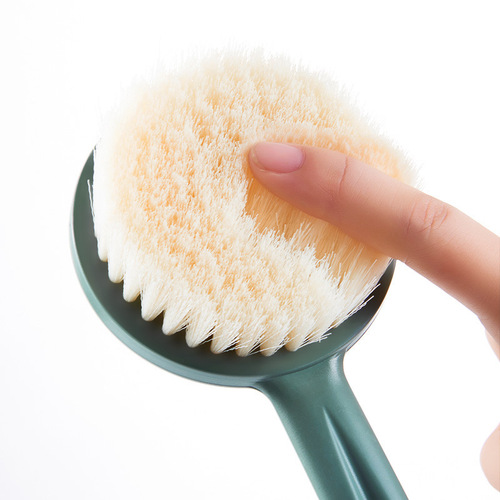 Bath brush, long handle, shower, back rub, mud, no need to ask for help, soft-bristled bath brush, back rub brush, body bath brush